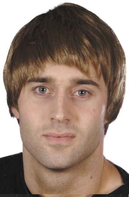 Men's Short Brown Wig