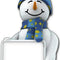 Snowman with Sign Cardboard Cutout - 1.83m