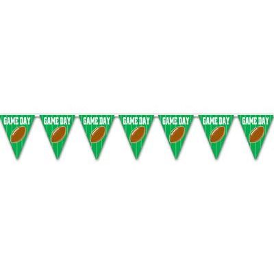 American Football Game Day Plastic Bunting - 3.7m - 12 Flags