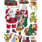 Santa's Workshop Cling Decorations - 43cm - Sheet of 11