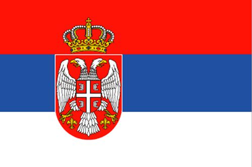 Serbia Cloth Flag - 5' X 3'
