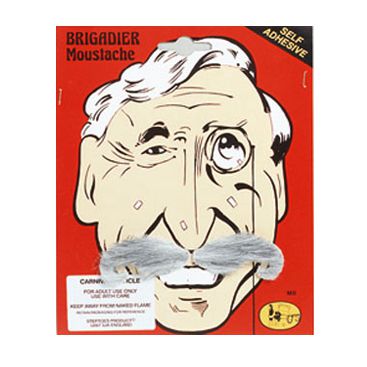 Brigadier Style Moustache - Self Adhesive
