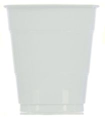 White Plastic Cups - Pack of 20 - 355ml