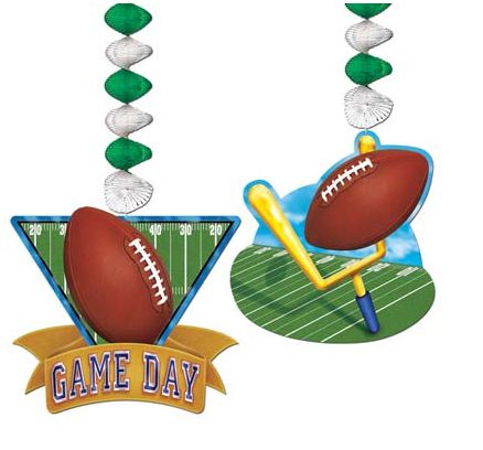 American Football Dangler Decorations - Pack of 2 - 30"