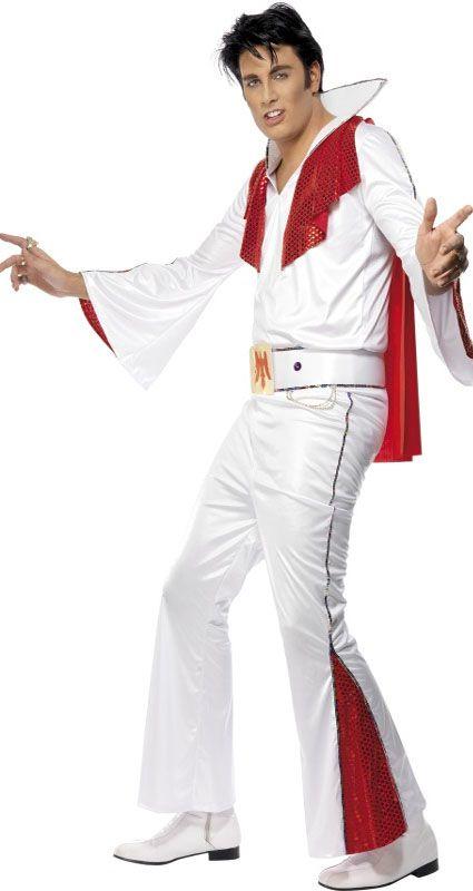 White and Red Elvis Costume