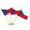 Czech Paper Table Flags - 15cm on 30cm Pole - Each