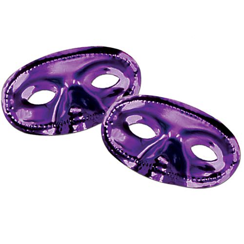 Purple Metallic Half Face Mask - Each