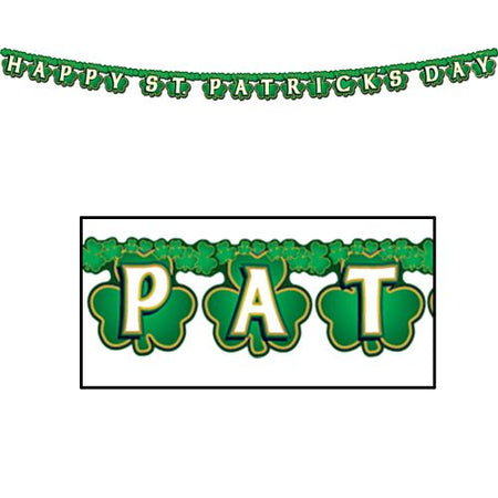 Shamrock 'Happy St Patrick's Day' Streamer