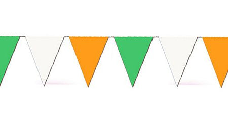 Orange, White and Green Bunting - 7m