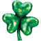 Supershape Shamrock Holographic Foil Balloon - 33