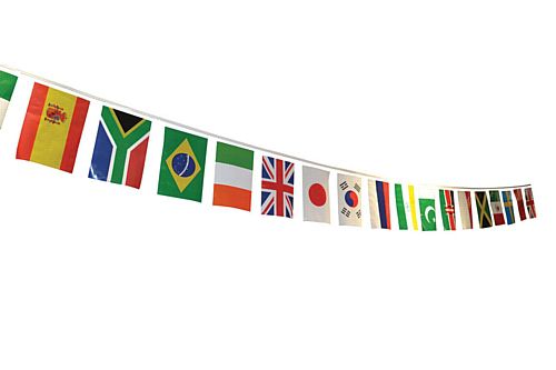 International World Flag PVC Bunting - 25 Flags - 7m