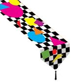 Printed Party Shapes Paper Table Runner - 1.83m