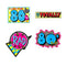 Awesome 80's Cutouts - Pack of 4 - 16'' - Printed Both Sides