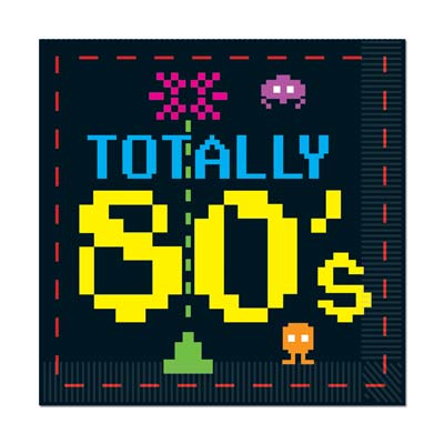 Totally 80's 2 Ply Napkins - Pack of 16