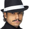 Deluxe Gangster Hat - Black and White