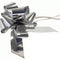 Metallic Silver 12 Loop Pull Bow - 16.5cm - Each