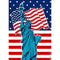 American Flag and Statue of Liberty Poster - A3 - Each