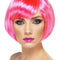 Neon Pink Bob Babe Wig