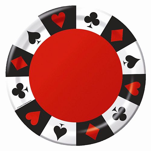 Card Night Plates - Pack of 8 - 9"