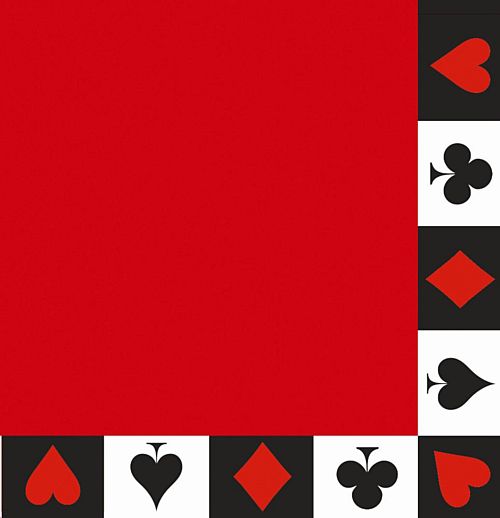 Card Night 2ply Luncheon Napkins - Pack of 16 - 33cm