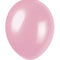 Pale Pink Pearlised Latex Balloons - 12'' - Pack of 8
