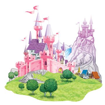 5'1" X 5' Princess Castle Prop - Each