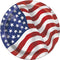 American Flag Plates - 23cm - Pack of 8