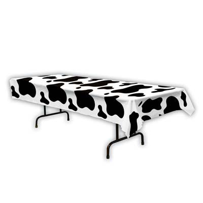 Cow Print Western Tablecloth - 54" X 108"
