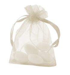 Organza Ivory Bags - Pack of 10