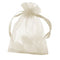 Organza Ivory Bags - Pack of 10