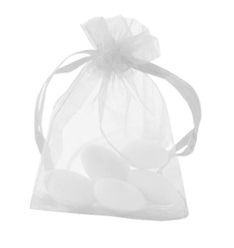 Organza Silver Bags - Pack of 10