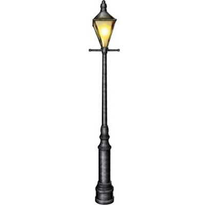 Lamp Post Jointed Cutout Wall Decoration - 1.82m