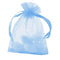Light Blue Organza Bags - Pack of 10