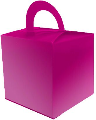 Hot Pink Favour Box - 6.5cm - Each