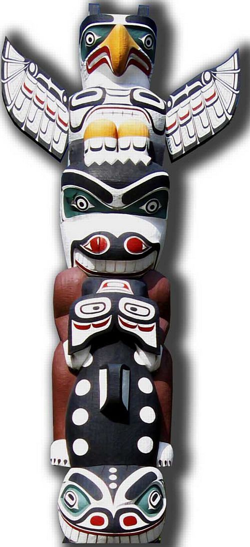 Totem Pole Cardboard Cutout - 1.71m