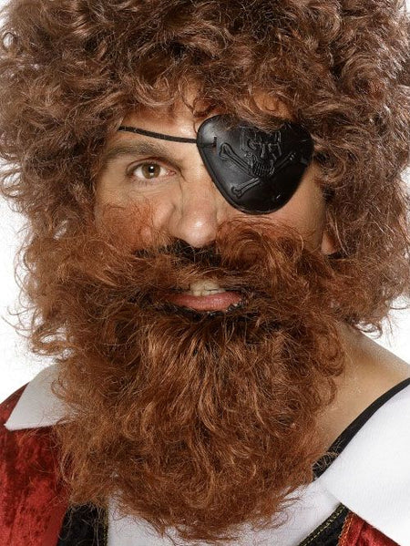 Pirate Beard, Deluxe, Brown,
