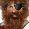 Pirate Beard, Deluxe, Brown,