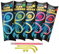 Assorted Colour Glow Glasses