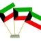 Kuwait Paper Table Flags 15cm on 30cm Pole