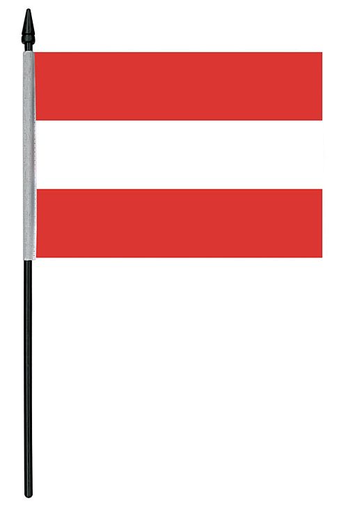 Austrian Cloth Table Flag - 4" x 6"