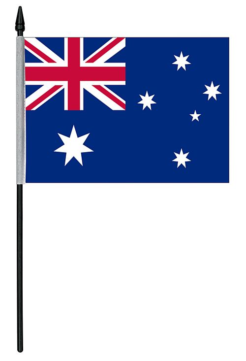 Australian Cloth Table Flag - 4" x 6"