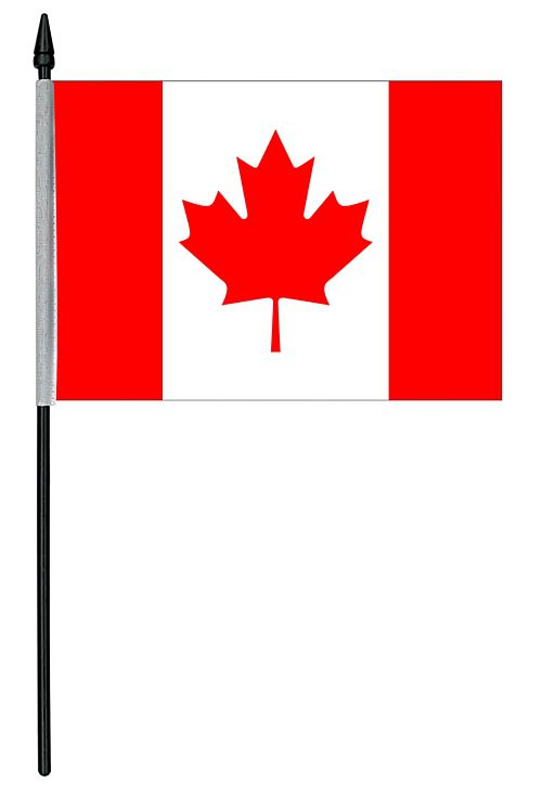 Canadian Cloth Table Flag - 4" x 6"