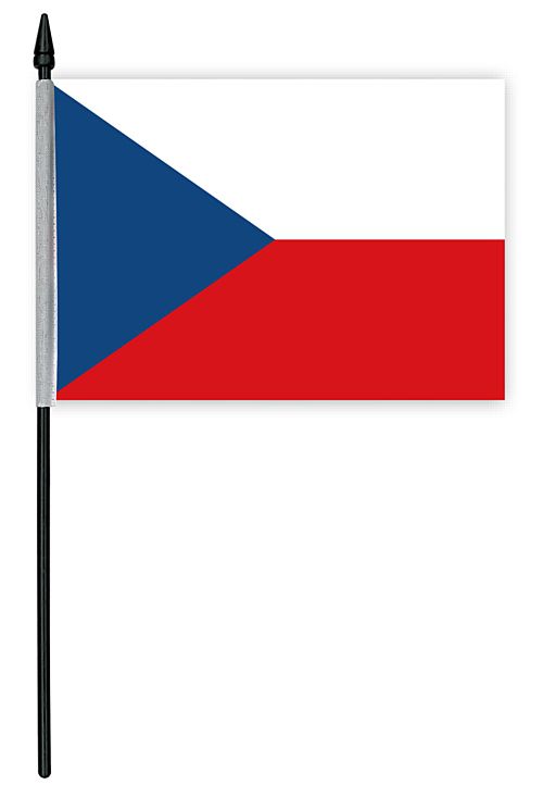 Czech Cloth Table Flag - 4" x 6"