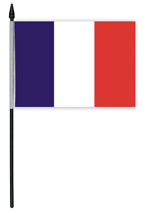 French Cloth Table Flag - 6"