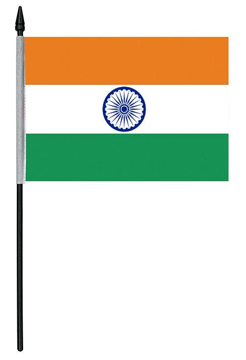 Indian Cloth Table Flag - 4" x 6"