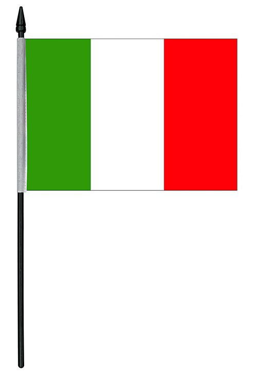 Italian Cloth Table Flag - 4" x 6"