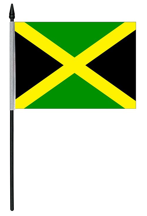 Jamaican Cloth Table Flag - 4" x 6"