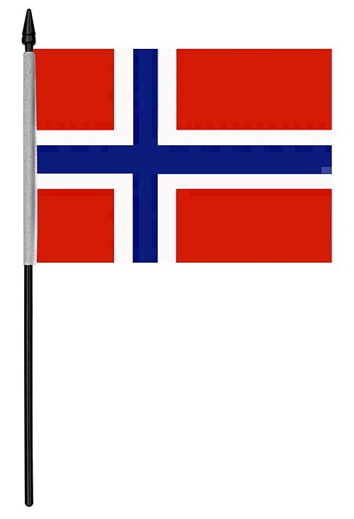 Norwegian Cloth Table Flag - 4" x 6"