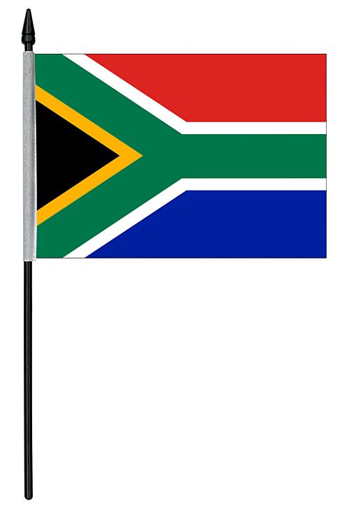 South African Cloth Table Flag - 4" x 6"
