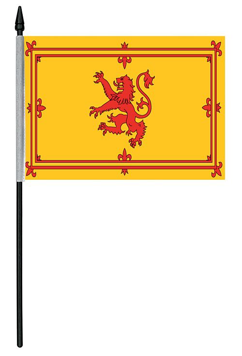 Rampant Lion Cloth Table Flag - 4" x 6"